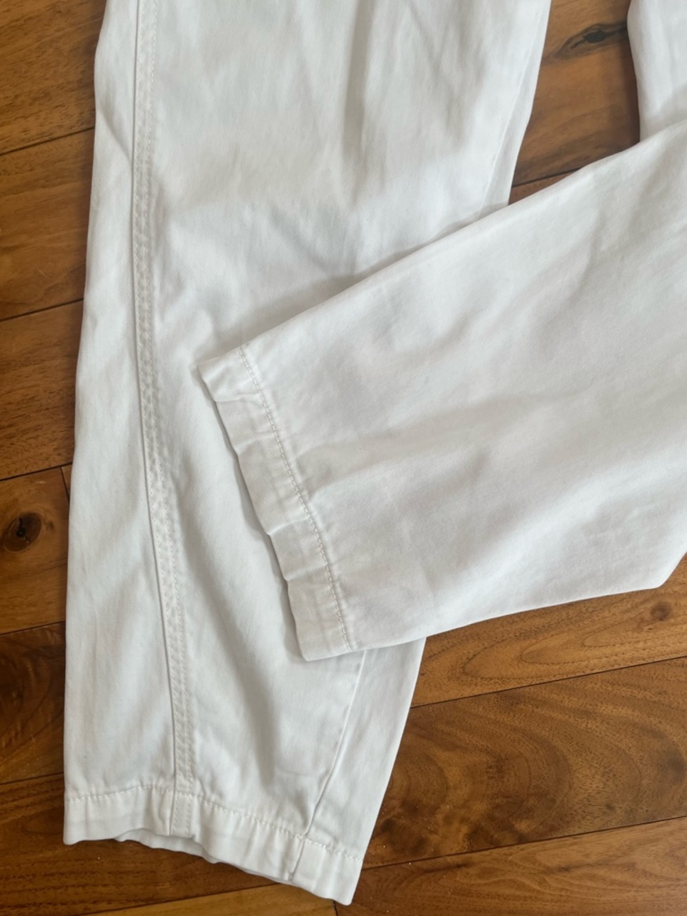 Chino Anthropologie Crisp Cotton Business Casual Crisp White High Rise Trouser - Picture 5 of 13